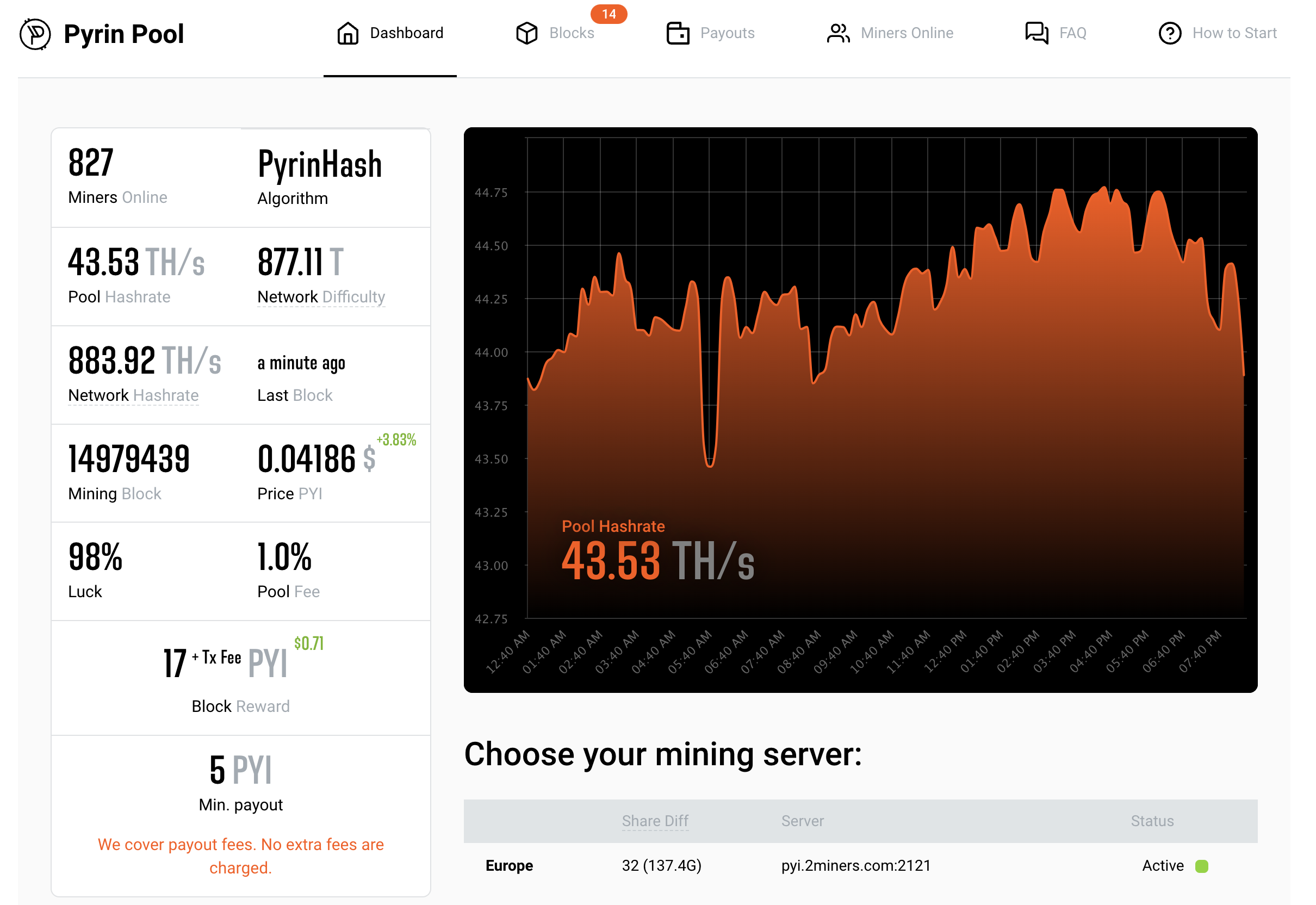 Pyrin Mining Pool